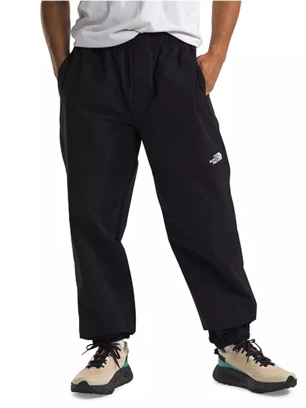 The North Face Black Men's Elastic-Waist wind pant Joggers